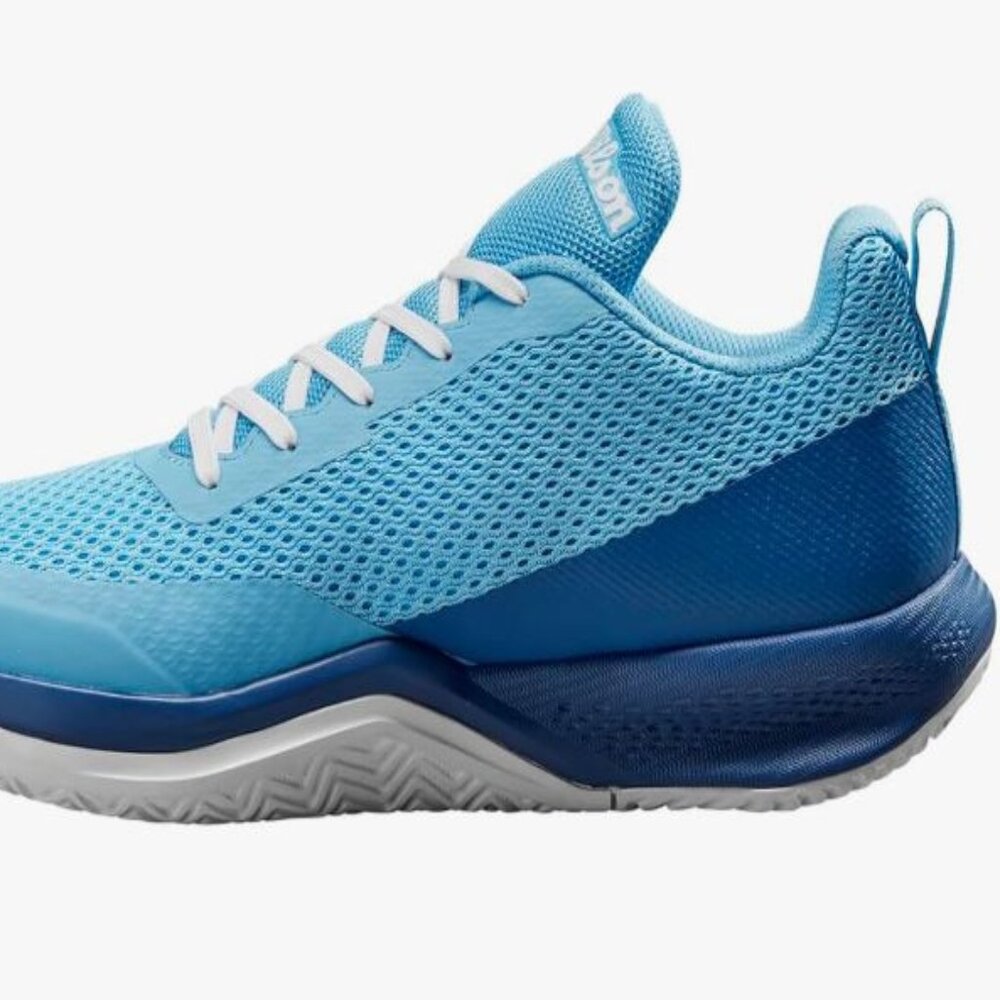 Wilson Women's White Blue Rush Pro Lite OrthoLite Tennis Shoes Size 8 - Picture 10 of 12